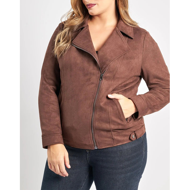 Product PARABITA Biker τζάκετ όψη σουέντ base image