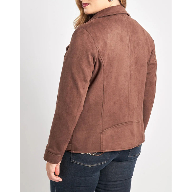 Product PARABITA Biker τζάκετ όψη σουέντ base image