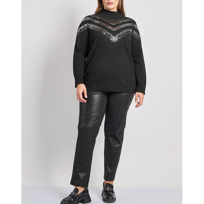 Product PARABITA Πουλόβερ με ψηλό λαιμό και παγιέτες base image