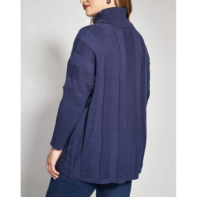 Product PARABITA Ζιβάγκο πλεκτή μπλούζα άνετη γραμμή base image