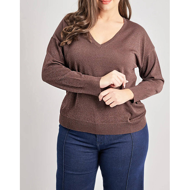 Product PARABITA Semi-sheer knitted blouse base image