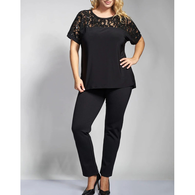 Product PARABITA Μπλούζα ελαστική με δαντέλα base image