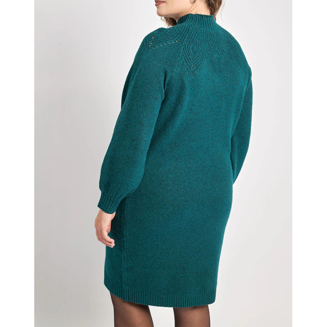 Product PARABITA Midi knitted dress with patterns and high neck base image