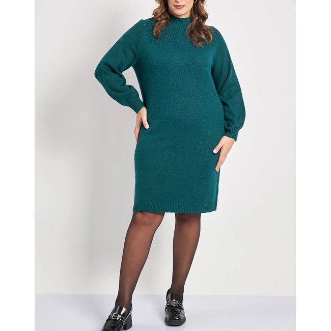 Product PARABITA Midi knitted dress with patterns and high neck base image