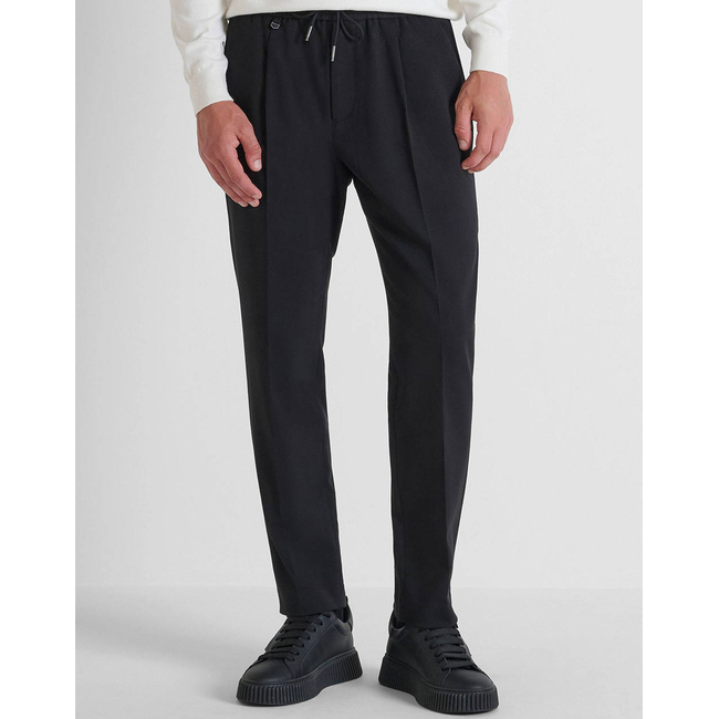 Product ANTONY MORATO MMTR00748FA600260 MIN OF 6 TROUSERS NEIL REGULAR FIT IN STRETCH VISCOSE BLEND FABRIC TWILL CONSTRUCTION MEN'S TROUSERS base image