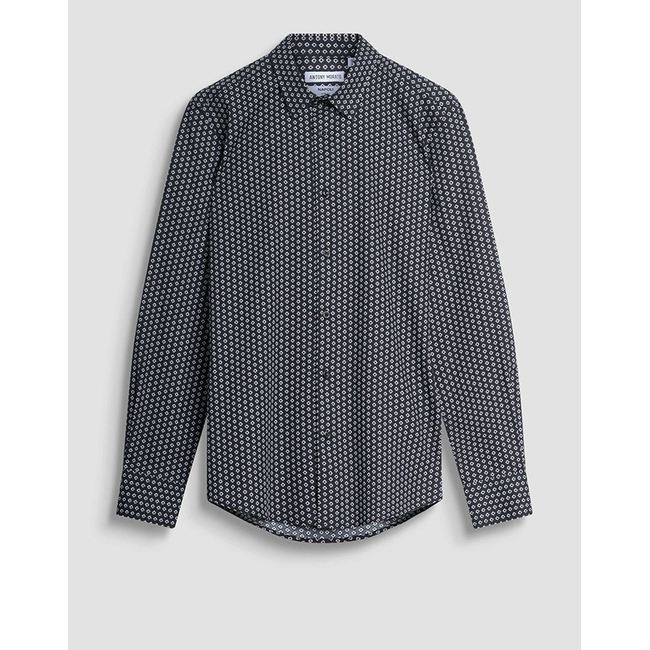 Product ANTONY MORATO MMSL00628FA430654 MIN OF 6 SHIRT NAPOLI SLIM FIT IN SOFT TOUCH PRINTED COTTON VISCOSE BLEND FABRIC ΜΠΛΟΥΖΑ ΑΝΔΡΙΚΟ base image