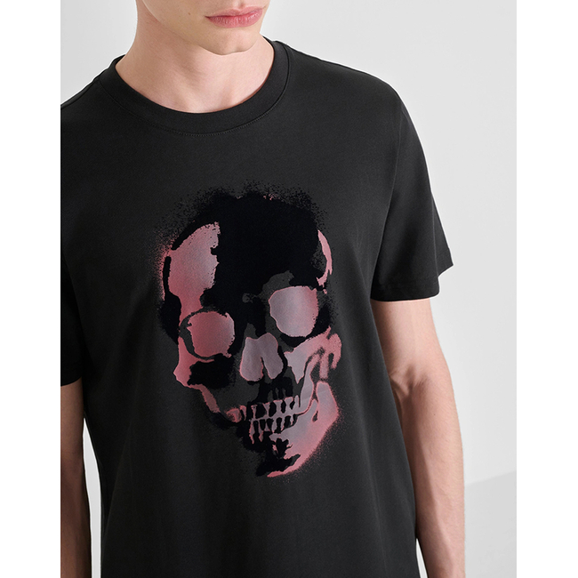 Product ANTONY MORATO MMKS02554FA100240 MIN OF 6 T-SHIRT REGULAR FIT IN JERSEY COTTON FABRIC WITH RUBBER AND FLOCK PRINT MEN'S T-SHIRT base image