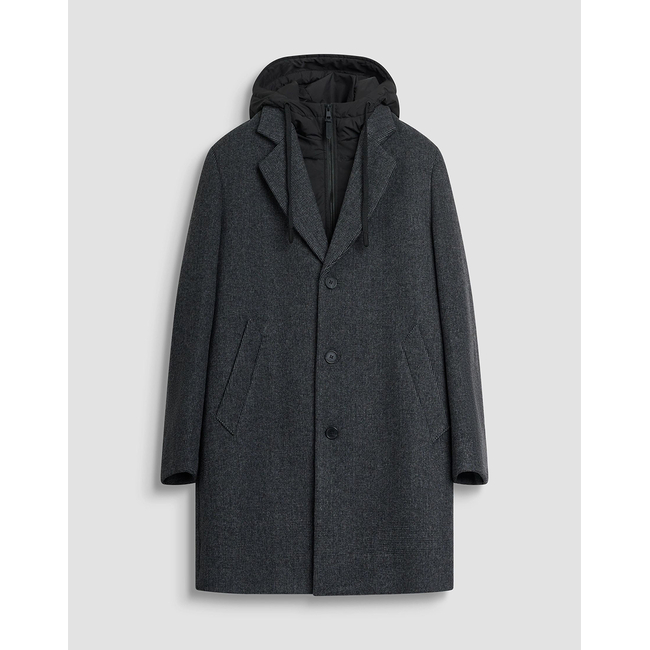 Product ANTONY MORATO MMCO00902FA550121 MIN OF 4 COAT REGULAR FIT IN WOOL VISCOSE BLEND FABRIC WITH DETACHABLE PART IN TECHNO FABRIC WITH ECOPADDING ΠΑΛΤΟ ΑΝΔΡΙΚΟ base image
