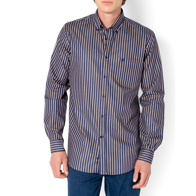 Product THE BOSTONIANS ΠΟΥΚΑΜΙΣΟ ACORN TWILL REGULAR FIT Stripe TWILL Button-down Regular FIT base image