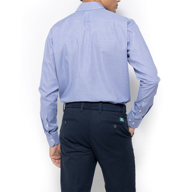 Product THE BOSTONIANS  SHIRT CHESTER TWILL CUSTOM FIT Micro Check TWILL Semi-rex Custom FIT base image