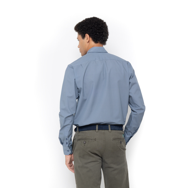 Product THE BOSTONIANS  ΠΟΥΚΑΜΙΣΟ CHARLES ΠΟΠΛΙΝΑ CUSTOM FIT Patterned POPLIN Semi-rex Custom FIT base image