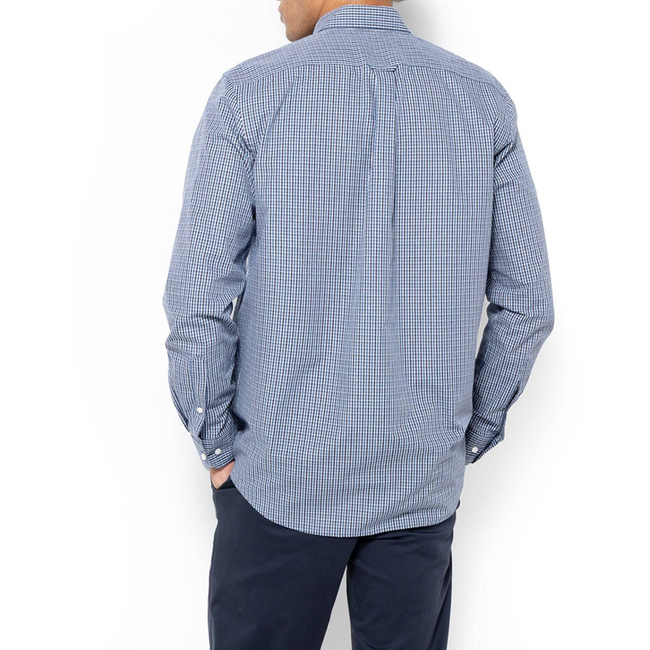 Product THE BOSTONIANS CHESTER POPLIN SHIRT REGULAR FIT MiniCheck POPLIN Button-down Regular Fit base image