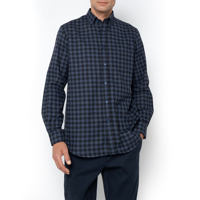 Product THE BOSTONIANS ΠΟΥΚΑΜΙΣΟ MAVERICK FLANNEL REGULAR FIT MedCheck FLANNEL Button-down Regular FIT base image
