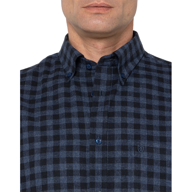 Product THE BOSTONIANS ΠΟΥΚΑΜΙΣΟ MAVERICK FLANNEL REGULAR FIT MedCheck FLANNEL Button-down Regular FIT base image