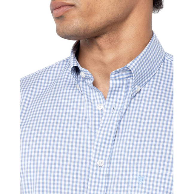 Product THE BOSTONIANS SHIRT CHESTER TWILL REGULAR FIT MiniCheck TWILL Button-down Regular FIT base image