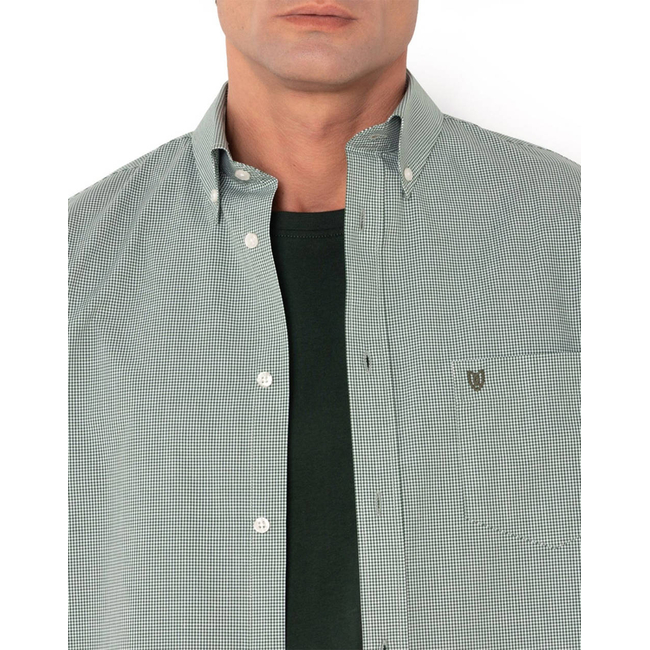 Product THE BOSTONIANS CHESTER POPLIN SHIRT REGULAR FIT MiniCheck POPLIN Button-down Regular Fit base image