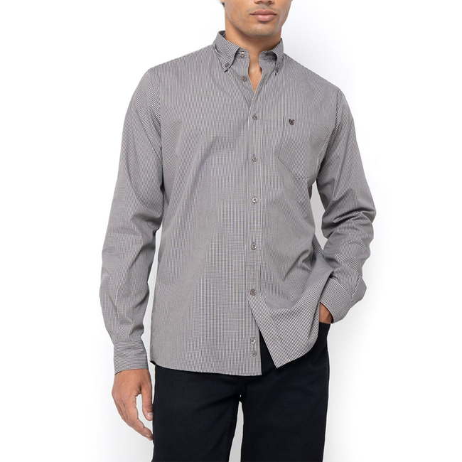 Product THE BOSTONIANS ΠΟΥΚΑΜΙΣΟ CHESTER ΠΟΠΛΙΝΑ REGULAR FIT MiniCheck POPLIN Button-down Regular Fit base image