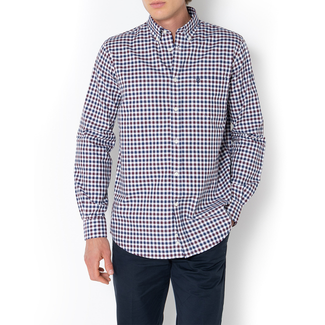 Product THE BOSTONIANS ΠΟΥΚΑΜΙΣΟ MAVERICK TWILL REGULAR FIT MedCheck TWILL Button-down Regular FIT base image