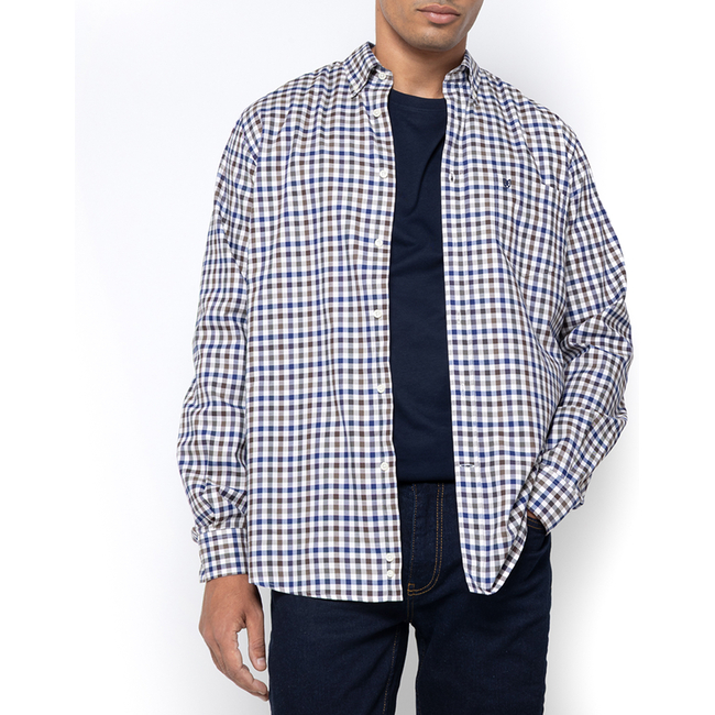 Product THE BOSTONIANS ΠΟΥΚΑΜΙΣΟ MAVERICK TWILL REGULAR FIT MedCheck TWILL Button-down Regular FIT base image