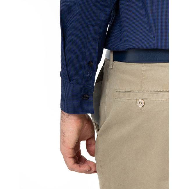 Product THE BOSTONIANS ΠΟΥΚΑΜΙΣΟ CHESTER ΠΟΠΛΙΝΑ SLIM FIT Micro Check POPLIN Classic Slim FIT base image