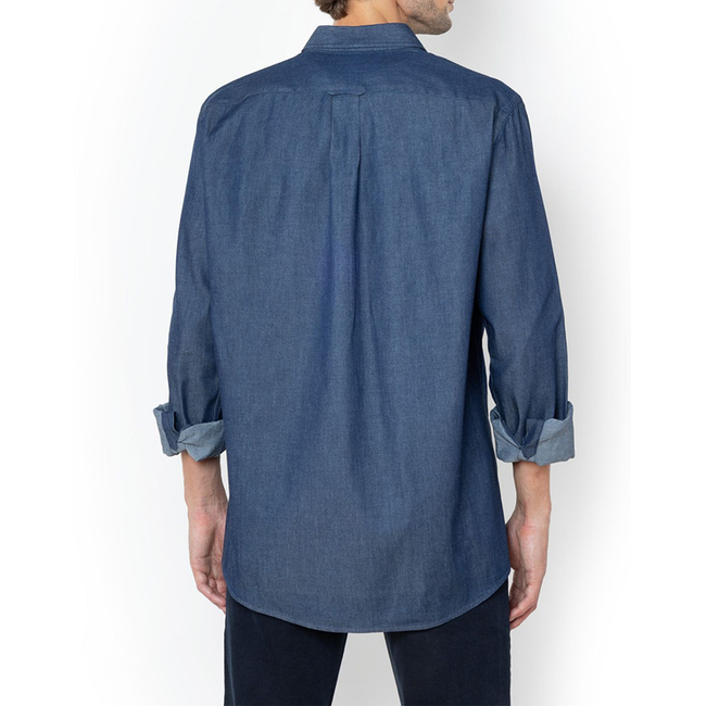 Product THE BOSTONIANS DENIM SHIRT REGULAR FIT Plain DENIM Button-down Regular Fit base image