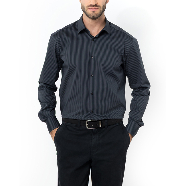 Product THE BOSTONIANS ACORN POPLIN SLIM FIT SHIRT Stripe POPLIN Classic Slim FIT base image
