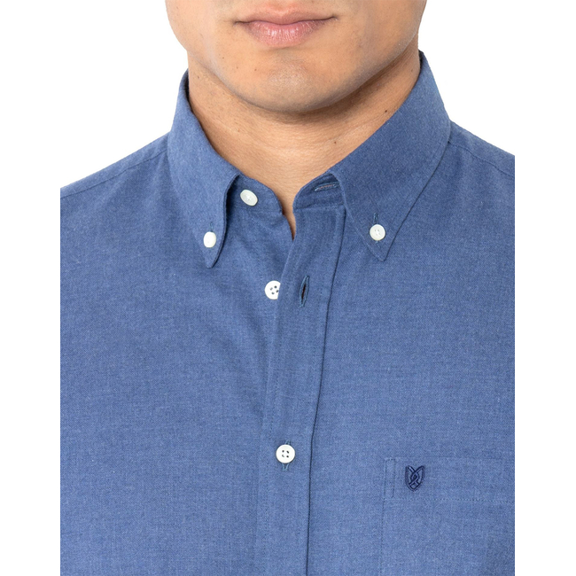 Product THE BOSTONIANS SHIRT FLANNEL REGULAR FIT Plain FLANNEL Button-down Regular Fit base image