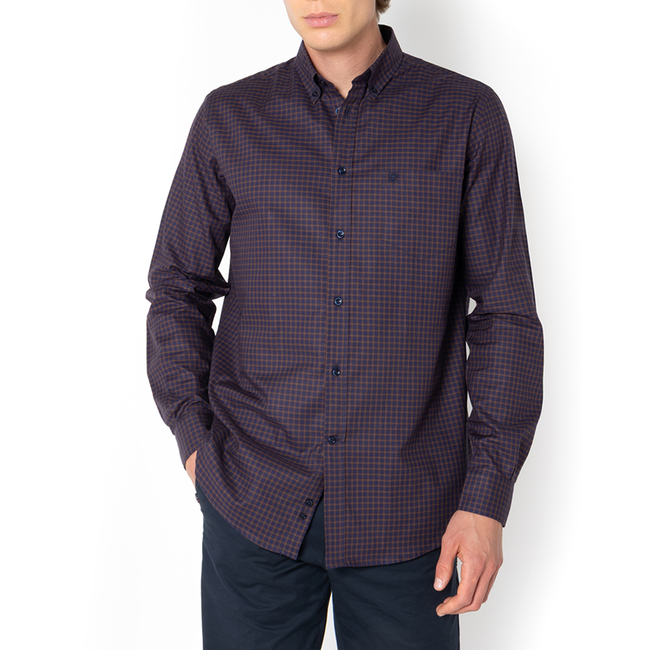 Product THE BOSTONIANS ΠΟΥΚΑΜΙΣΟ CHESTER TWILL REGULAR FIT MiniCheck TWILL Button-down Regular FIT base image