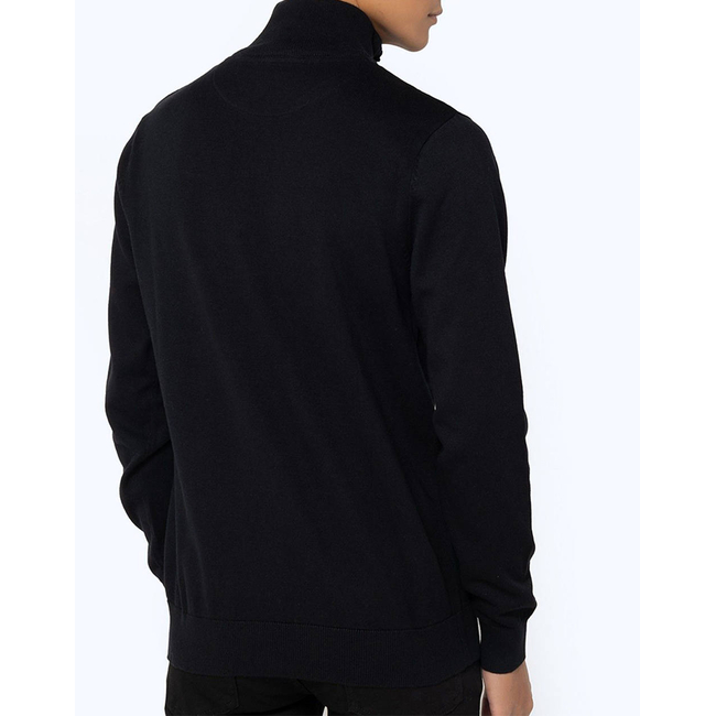 Product THE BOSTONIANS ΠΛΕΚΤΟ ΒΑΜΒΑΚΕΡΟ HALF-ZIP REGULAR FIT base image