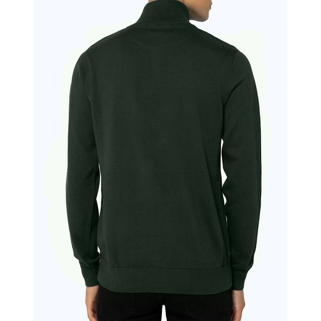 Product THE BOSTONIANS ΠΛΕΚΤΟ ΒΑΜΒΑΚΕΡΟ HALF-ZIP REGULAR FIT base image
