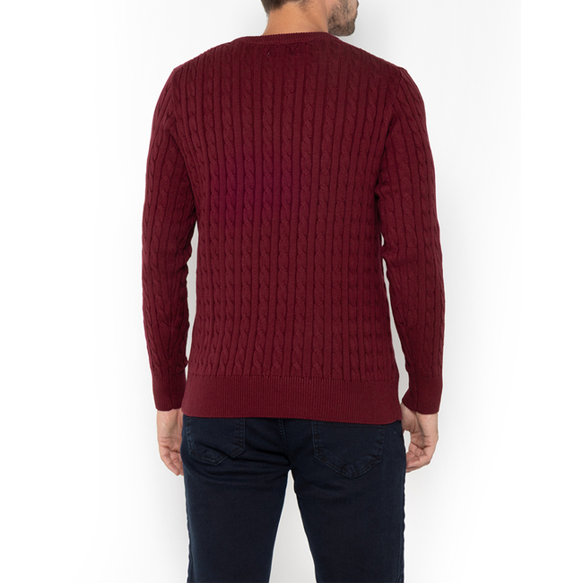 Product THE BOSTONIANS COTTON CABLE KNIT REGULAR CREWNECK base image