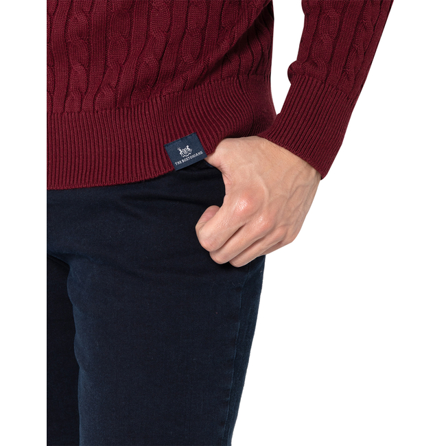 Product THE BOSTONIANS COTTON CABLE KNIT REGULAR CREWNECK base image