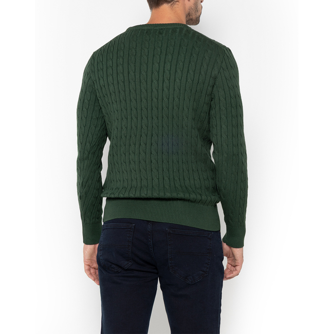 Product THE BOSTONIANS ΠΛΕΚΤΟ ΒΑΜΒΑΚΕΡΟ CABLE ΛΑΙΜΟΚΟΨΗ REGULAR base image