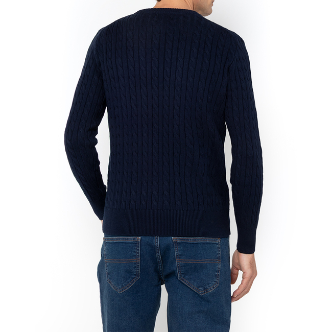 Product THE BOSTONIANS COTTON CABLE KNIT REGULAR CREWNECK base image