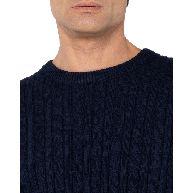 Product THE BOSTONIANS COTTON CABLE KNIT REGULAR CREWNECK base image