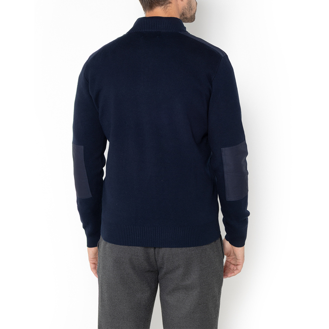 Product THE BOSTONIANS KNITTED COTTON HALF-ZIP REGULAR FIT base image