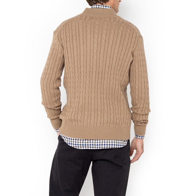 Product THE BOSTONIANS KNITTED COTTON HALF-ZIP REGULAR FIT base image