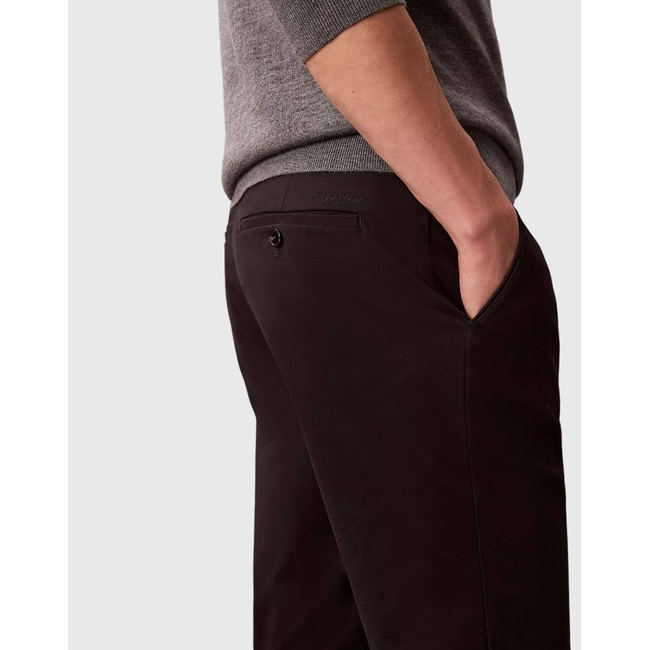 Product CALVIN KLEIN SLIM SATEEN CHINO TROUSER base image