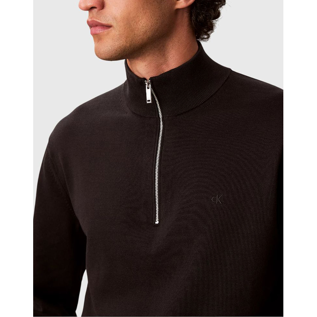Product CALVIN KLEIN LS SUPIMA QTR ZIP SWEATER - 14GG base image