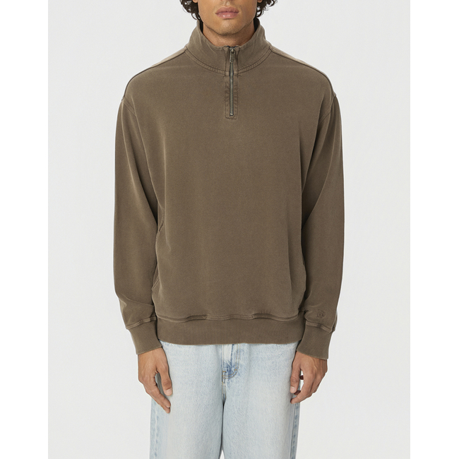 Product DIRTY LAUNDRY DROPPED SHOULDER HALF-ZIP CREWNECK base image