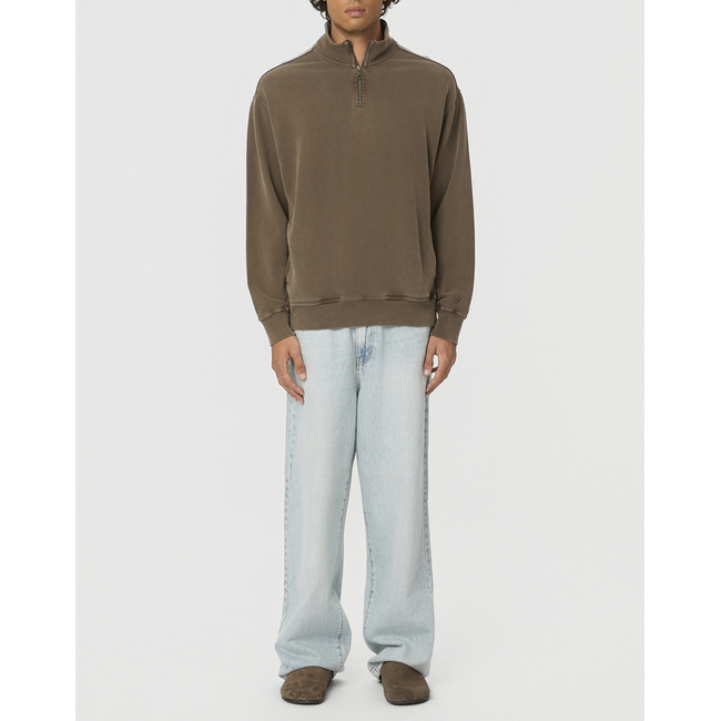 Product DIRTY LAUNDRY DROPPED SHOULDER HALF-ZIP CREWNECK base image