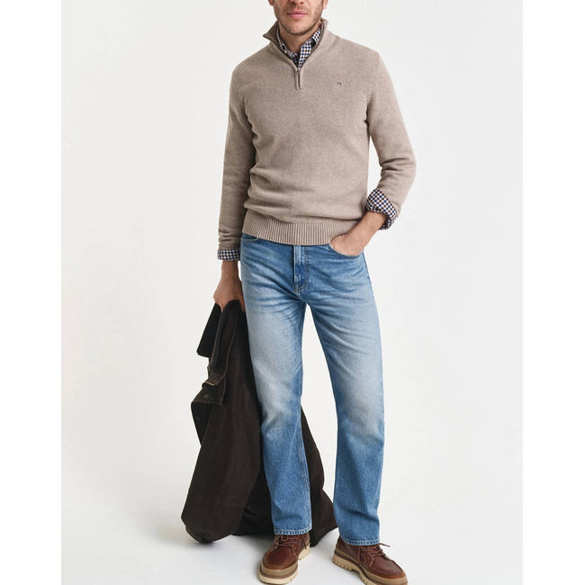 Product GANT ΠΟΥΛΟΒΕΡ ΜΜ CASUAL COTTON HALF ZIP base image