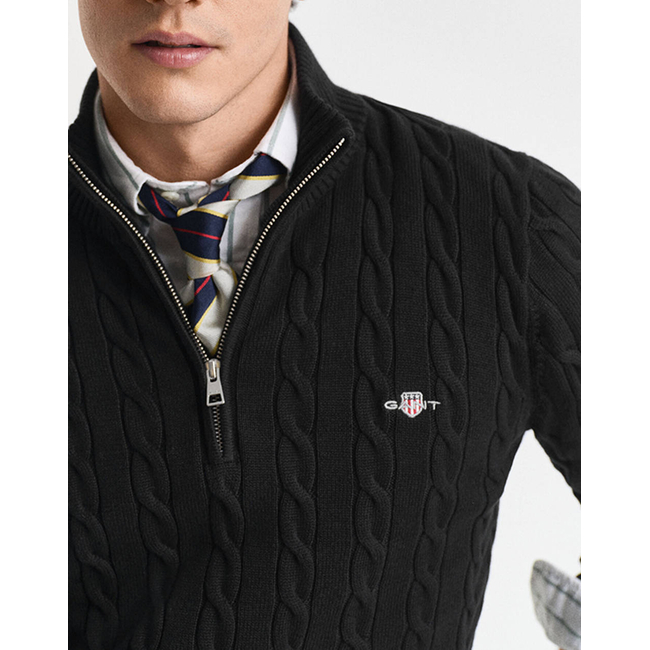 Product GANT ΠΟΥΛΟΒΕΡ ΜΜ COTTON CABLE HALF ZIP base image