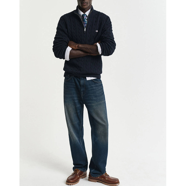 Product GANT ΠΟΥΛΟΒΕΡ ΜΜ COTTON CABLE HALF ZIP base image