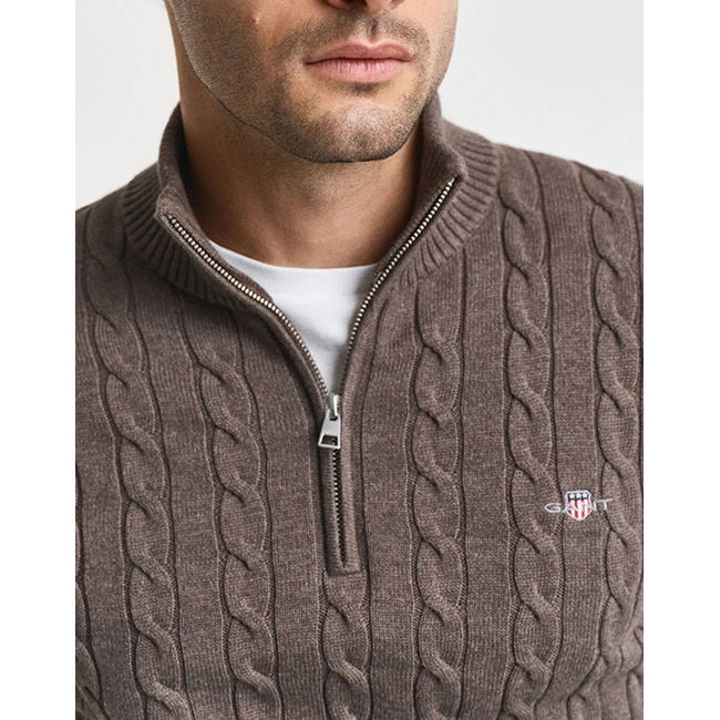 Product GANT ΠΟΥΛΟΒΕΡ ΜΜ COTTON CABLE HALF ZIP base image