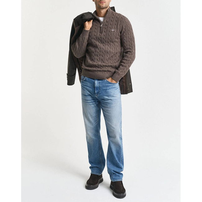 Product GANT ΠΟΥΛΟΒΕΡ ΜΜ COTTON CABLE HALF ZIP base image