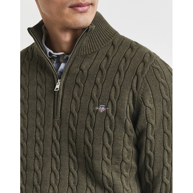 Product GANT ΠΟΥΛΟΒΕΡ ΜΜ COTTON CABLE HALF ZIP base image