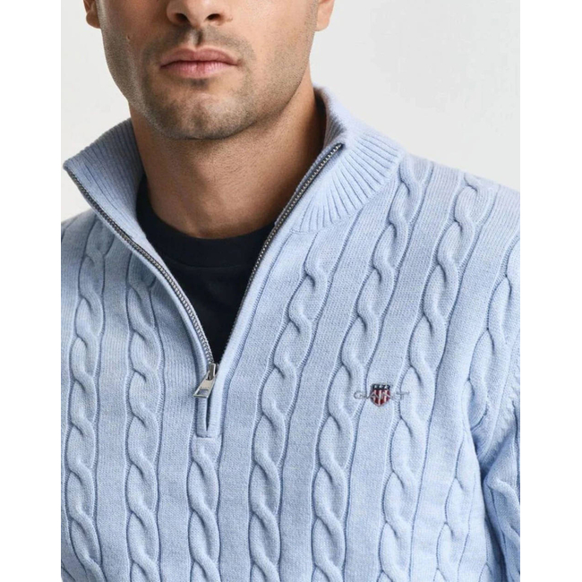Product GANT LS COTTON CABLE HALF ZIP SWEATER base image