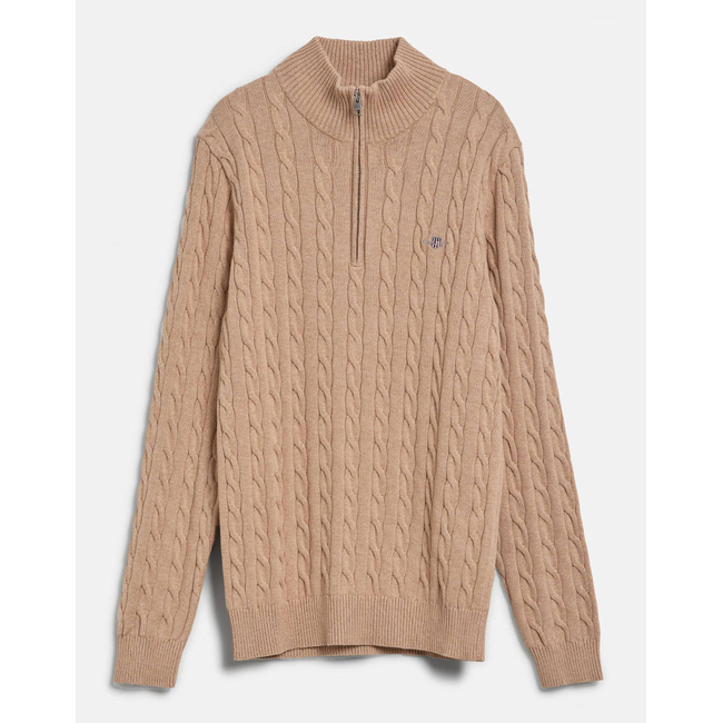 Product GANT LS COTTON CABLE HALF ZIP SWEATER base image