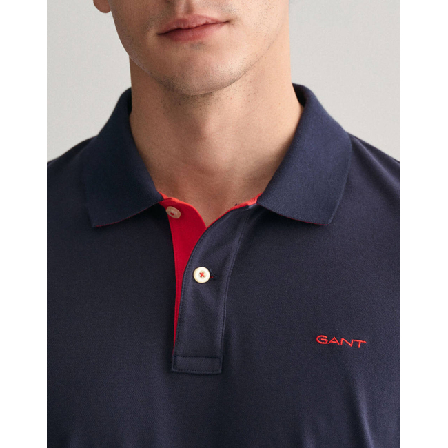 Product GANT ΜΠΛΟΥΖΑ ΜΜ REG CONTRAST PIQUE LS POLO base image